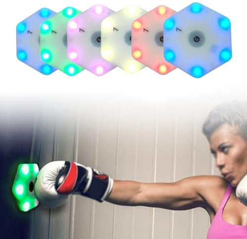 Hydravex Reaktionslichtsystem FüR Reaktionsgeschwindigkeit, Mit App-üBungen, ZubehöRlichtern, FüR Beweglichkeit Und Kognitives Gehirntraining, FüR Trainer, Fitnessstudios,6lights