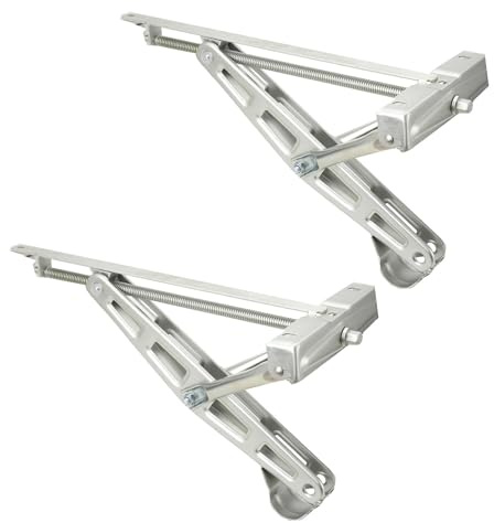ECUTEE Supporto Girevole per Manovella per Roulotte, Altezza 105-520 mm Regolabili, Set da 2 Pezzi Supporti Girevoli a Manovella per Caravan, Portata da 1600 kg