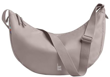 GOT BAG Crossbody Moon Bag | Halbmond Handtasche Wasserabweisend | Stylische Umhängetasche mit verstellbarem Gurt (seahorse, large)