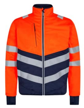 FE Engel Sicherheits Warnschutz Softshelljacke Warnorange/Blau Gr. 3XL