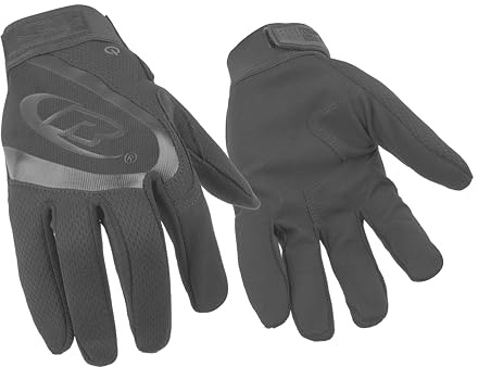 Ansell Ringers R133 Guantes de Seguridad Multiusos, Guantes Trabajo Extra-Resistentes Para Profesionales, Guantes EPI Industriales, Pantalla Táctil, Guantes Negros, Talla L (1 Par)