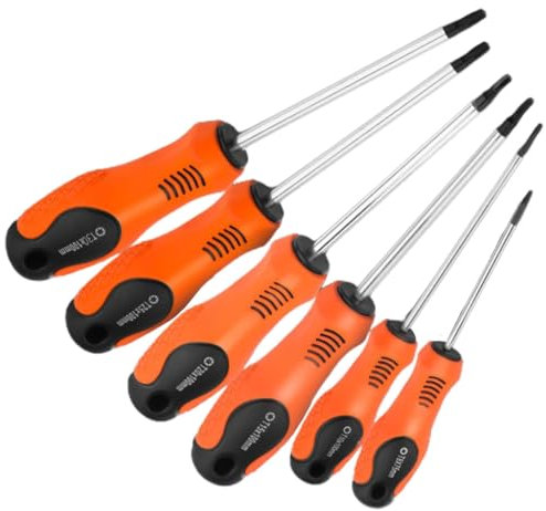 CAZSTYK Lot de 6 tournevis Torx magnétiques robustes (T8 + T10 + T15 + T20 + T25 + T30)