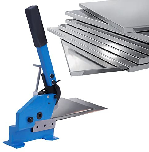 Manual Metal Shear Cutter, Hand Scissors Cutter, Manual Sheet Metal Plate Shear with Long Handle and Adjustable Clamp, for Cut Sheet-, Flat-, Round Steel (S: 125mm)