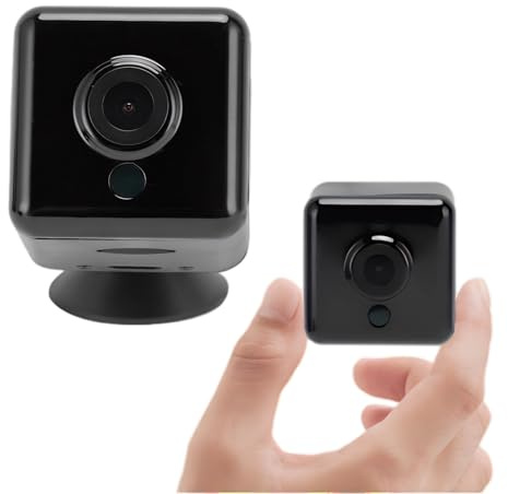 Mini Security Camera, Magnetic Wireless WiFi Camera with Phone App, 720p HD Infrared Night Vision, 900mAh Stort Batteri, Upp Till 128 GB, Hidden Cam for Room Nanny Pet