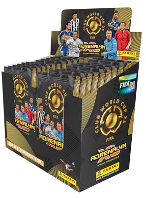 Panini Clubs World Cup 2025 Trading Cards Game Box con 24 custodie