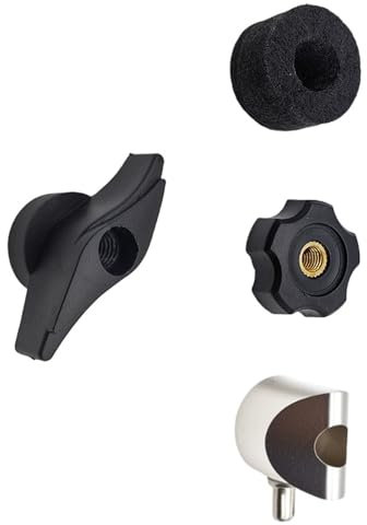 DOUDINGMAO Nylon Beckenständer Zubehör mit verstellbarer Höhe und Winkeln Becken Ständer Teil für elektronisches Schlagzeug