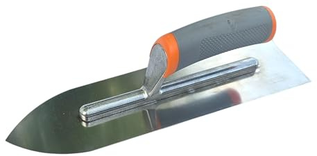 Paleta de suelo de acero inoxidable de 320 mm, autonivelante, de resina, con mango de goma