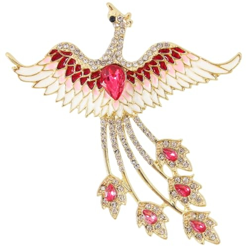 Mecool Phoenix Brooch Pins for Clothes Alloy Crystal Lapel Pin | Scarf & Hat Pin Crystal Gifts for Women
