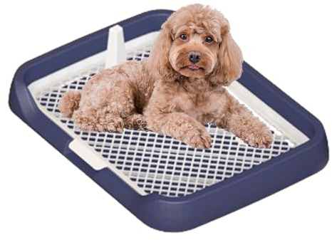 Bac de Dressage pour Chien : Toilettes avec grilles en réutilisables, Support Plat pour uriner, Design Facile à Installer, Plateau Portable pour urinoir pour Chien