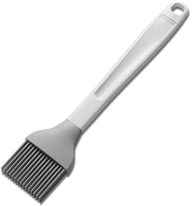 Zenker Pure Elegance Backpinsel – Aus Silikon, zum Verstreichen von Glasuren und Einfetten, Hitzebeständig bis 230°C, Spülmaschinengeeignet, Designed in Germany, Grau