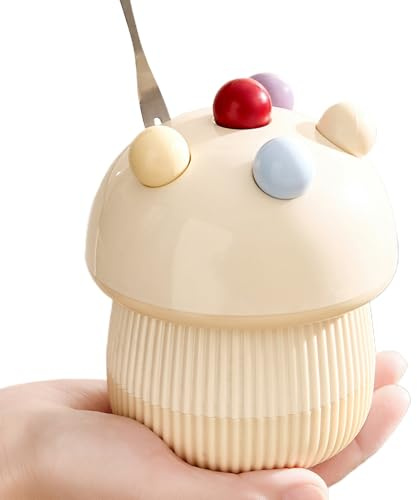 Tenedores pequeños para aperitivos | Vajilla en Forma de Seta,Tarro de almacenamiento y tenedor de pastel - para Hogares, Restaurantes, Eventos, Picnics, Cumpleaños, Bodas, Meriendas, Cafeterías, Bu