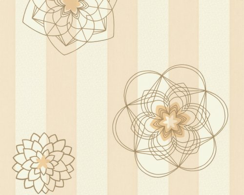 Esprit Home 4 Tapete Design Vliestapete AS 1107-25 Retro Blume Creme Beige