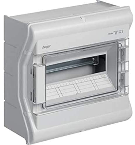 Busch-Jaeger Hager VE112SN Vector IP65, 1x12 PLE, UV-stabil, o. LE, White