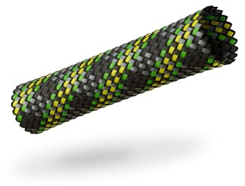VIABLUE Sleeves * Geflechtschlauch * NEON * Größe Big für Kabel-Ø von 13 bis 26 mm * Meterware * Gewebeschlauch/Kabelschutzhülle/Kabelschlauch * per m