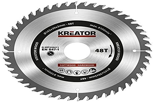 KREATOR KRT020411 Wood Saw Disc 165mm48d