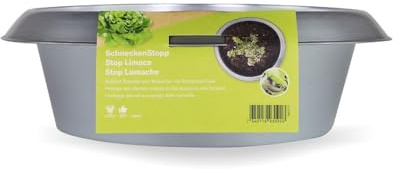 Andermatt Biogarten SchneckenStopp FE groß – natürlicher Schneckenschutz aus robustem Stahlblech, wiederverwendbarer Schneckenkragen, das Schweizer Original, 28 cm Durchmesser, galvanisiert