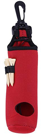 Ball Tasche Tee Tasche Neopren Ball Tasche Halter Clip Utility Pouch mit Tees, Tees Halter Tragetasche Tragetasche Gürtel Tasche Sport Zubehör - schwarz, gelb, blau, grün, rot