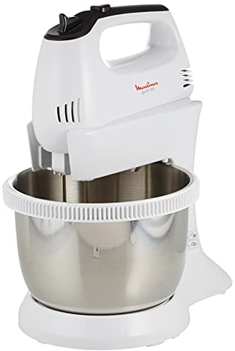 MOULINEX Hand Mixer with stand AND STAINLESS STEEL bowl
