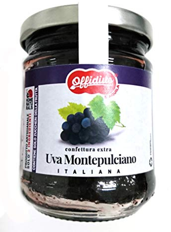 Mermelada extra de uva Montepulciano - 220 gr - Fruta de Primera Elección - Offidius