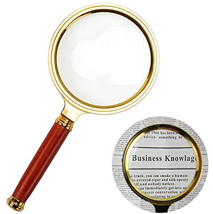 Handlupe, 10-fache Vergrößerung für das Lernen zu Hause, Lesen und Fehlersuche