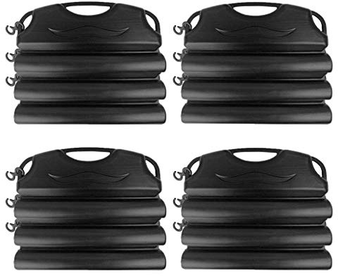 well2wellness® Hochwertiges Pool Eisdruckpolster 50 cm - 16 Stück mit Sand beschwert + Verbindungshaken