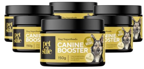 Petstile Canine Booster – Complément pour Chiens Adultes avec Moule Verte, Curcuma et probiotiques – Améliore mobilité, Digestion, Peau, Pelage, renforce l’immunité et Plus Encore