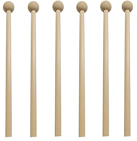 YUNYAN Holzschlägel Holz Marimba Schlägel Mallet Klangstab Drumsticks Trommelstöcke Glockenspiel Schlägel Klangstäbe für Xylophon Holzblock Glocken Kinder Baby Musik Lernspielzeug