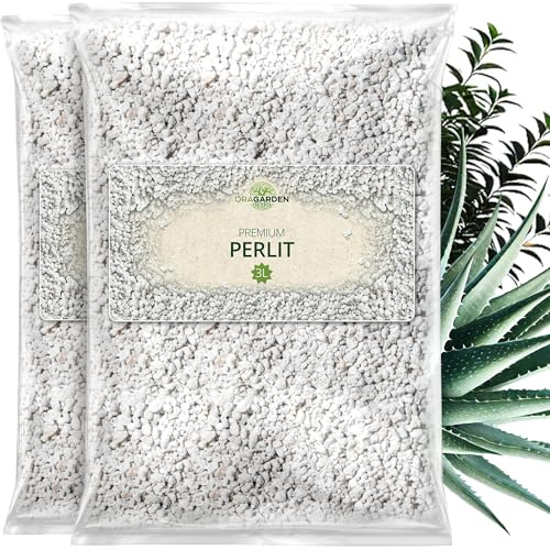 ORAGARDEN Perlite für Pflanzen und Garten - 6L Zimmerpflanzen Perlit - mineralischer Bodenverbesserer