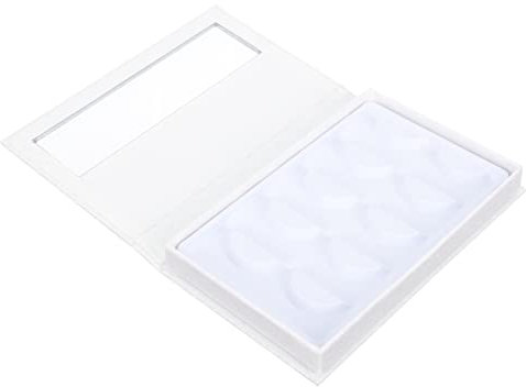 FRCOLOR 1pezzi Scatola Creativa Per Ciglia Finte Organizer Rectangolare Carta Con Finestra Per Estensioni Ciglia e Bellezza Professionale