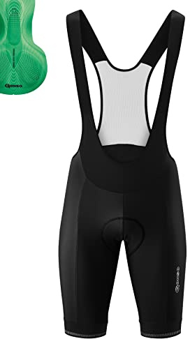Gonso Sitivo Bib M, Kurze Herren Träger-Radhose, Sitivo Comfort Polster | Hohe Bewegungselastizität, Antirutsch-Silikon-Beingummi, Perfekt für den Sommer
