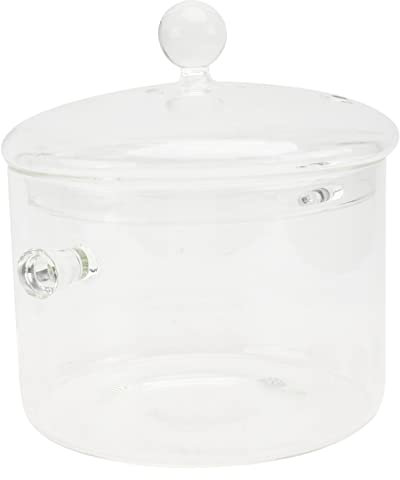 CIYODO Glas Schmortopf Mit Deckel Beheizbarer Haushaltskochtopf Geeignet Für Mikrowelle Schrank Backofen Und Spülmaschine Hitzebeständig Und Bruchfest
