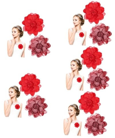 GALPADA 10stücke Blumenbroschen Aus Stoff Elegante Rosen-anstecknadeln Für Hochzeiten Geburtstagsfeiern Und Festliche Anlässe Zur Dekoration Von Kleidern Hüten Und Pullovern