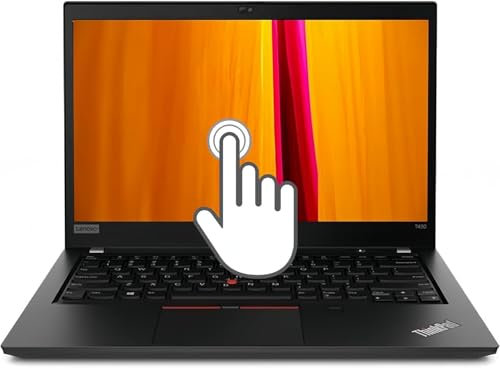 Lenovo Thinkpad T490 Laptop mit 35,6 cm (14 Zoll) Touchscreen, i5 der 8 Generation, 16 GB RAM, 512 GB SSD, US-Tastatur, Windows 10 Pro (Generalüberholt)