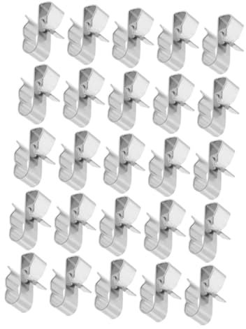 FELTECHELECTR 25stücke Kabelklammer Für Photovoltaik-kabel Kabelclip Für Solarmodul Metallclip Für Elektrische Leitungen Drahtclip Für Kabelmanagement Kabelklemme Für Solarmodule Anhänger-drahtc