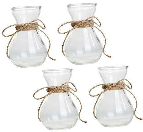 MUSISALY 4pièces Vase Décoratif Verre pour Composition De Fleurs Vases De Table Lot