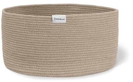 Ehrenkind® Aufbewahrungskorb – Spielzeugkorb für Kinder | In 3 Größen & Farben | Robustes Seilmaterial | Ideal als Wäschekorb oder Spielzeugaufbewahrung | 32x30x20 cm | Beige