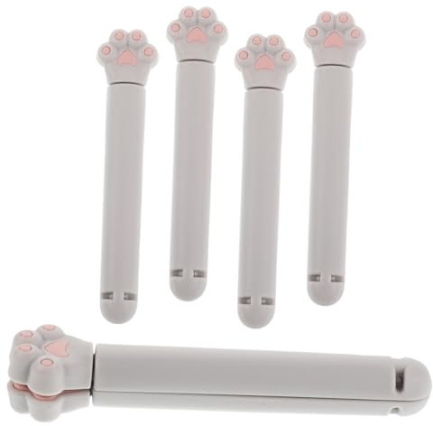 CONGARTENO 6pezzi Fermagli Per Sacchetti Di Cibo Clip Di Chiusura in Plastica Per Snack e Pane Clip Di Chiusura Forma Di Zampa Di Gatto Per Sacchetti Di Snack e Cibo