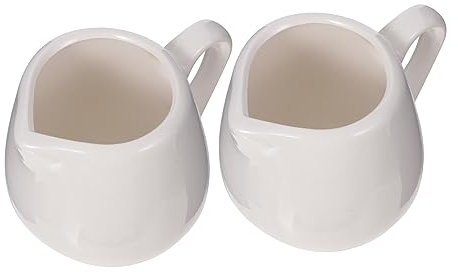 Cabilock 2pièces Mini Pot à Lait Céramique Avec Poignée Récipient à Sauce De Cuisine Crémier Céramique Pour Rangement