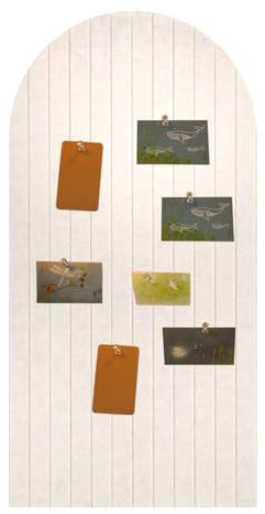 Faltbare kork pinnwand 120x60cm, 1cm dicke Filzfliesen, Pinnwand Kinderzimmer mit Klebstoff Klettverschluss, Dekorationsbrett für Bilder Notizen, Runde Ränder Wandpaneele für Wohnzimmer im Büro/Beige