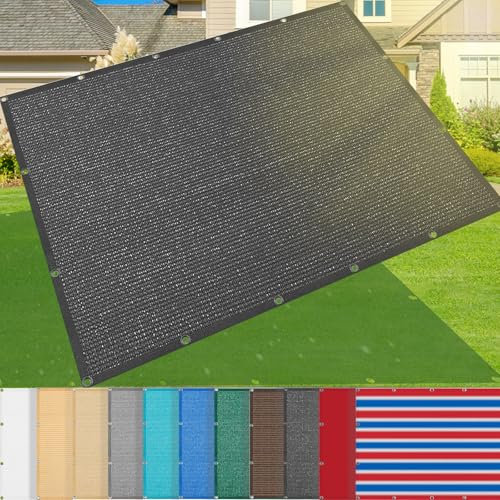 AMXFS Awning with Eyelets 185 g/m² Sun Protection Net 1m x 11m Made of HDPE 95% Shading Rate Shade Net UV & Sun Protection for Courtyards, Greenhouses, Swimming Pools, Garden -Black