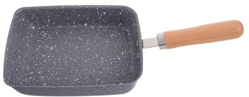 VERDANVERSE Poêle Carrée Antiadhésive Pour Œufs Poêle à Frire Inoxydable Profonde Compatible Induction Et Gaz