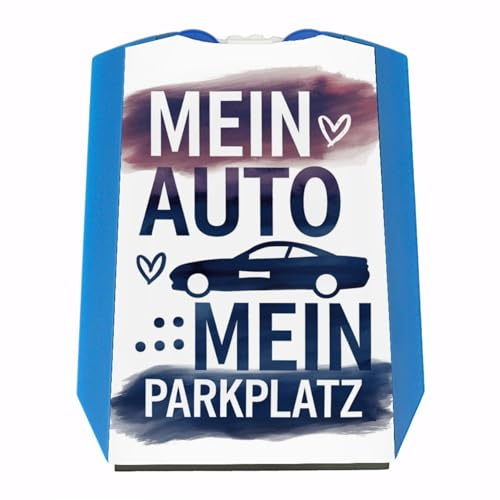 speecheese Mein Auto, Mein Parkplatz Parkscheibe mit lustigem Spruch für Autofahrer - ideales Autogeschenk