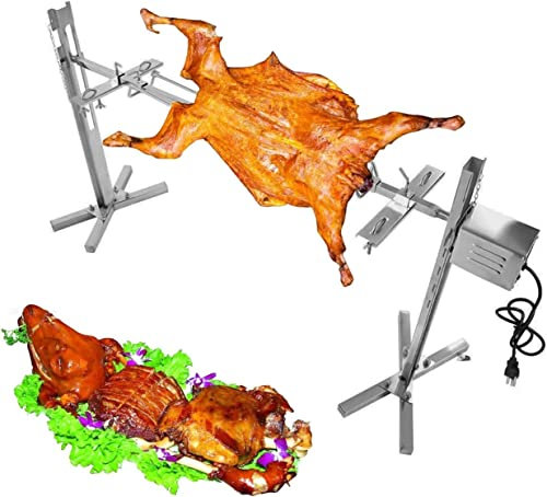 Parrilla de carbón – Asador de pollo y cordero a la parrilla, adecuado para picnics al aire libre y camping