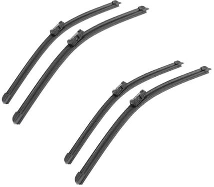 GUPEB Auto-Scheibenwischer, passend für Ford Fiesta MK6 2008-2016 Scheibenwischerblätter vorne hinten Bürsten Autozubehör