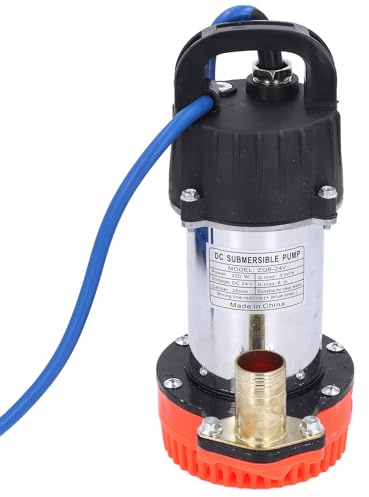 SEAFRONT Pompa Sommersi a 24 V CC Pompa per Acqua in Acciaio Inossidabile Ad Alta Portata Potente Motorino a Rame Completo Duratura ABS Funzionamento Silenzio Applicazioni Versatili