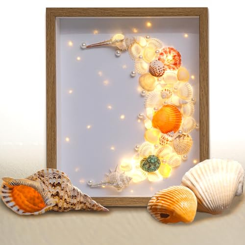 Meeresglas-Kunst-Set, DIY-Strandkunst-Set, DIY-Mosaik-Kunst, komplettes 3D-Malzubehör für Stranddekoration, Kinderhandwerk und Geschenke, für Heimdekoration, Bücherregal, Büro, Fensterbank