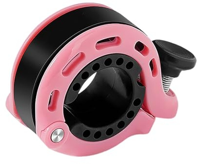 Fahrrad Zubehör, Fahrradklingel, Aluminiumlegierung 110dB Klingel laut Mini Klingel Fahrrad, 2025 Aufrustung Fahrradhupe Fahrradglocke fur Bike MTB Mountainbike, 22-31.8mm Lenker (Rosa)