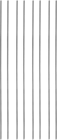 jojofuny 8 Stück Wolfram Draht 2mm 20cm Brenndraht zum Töpfern | Formstabile Stäbe für Hitzebeständiges Aufhängen, Ofenzubehör für Keramik Schmuck, Anhänger und Perlen, Tragkraft 25-30g