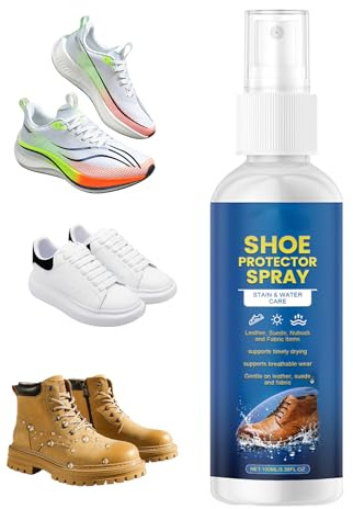 Skoskyddsspray, 100 ml vattentätt tyg och läderrengöring fläckborttagare, skovård suddgummi spray för, duk, läder, tofflor, daglig resor, vandring, hemmabruk, för män och kvinnor