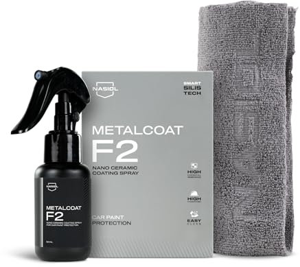 NASIOL MetalCoat F2 Nano Keramikversiegelung Auto,Keramikbeschichtung, Autolackschutz, Keramikversiegelung,Lackversiegelung,Keramikbeschichtung, Quick Detailer, Auto Nano Lack Spray